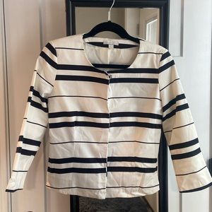 Boxy black and white blazer from New York and company